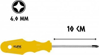 Kupa Tornavida Mıknatıslı YILDIZ Uçlu 6.0 - 10 cm.