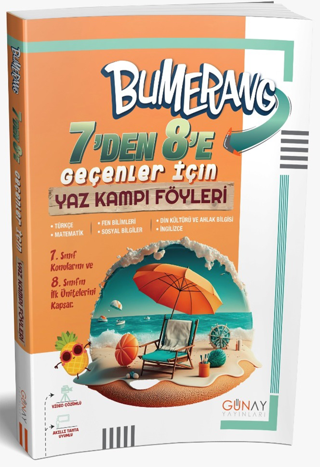 7’den 8’e Bumerang Yaz Kampı Föyleri - Kolektif  - Günay Yayınları
