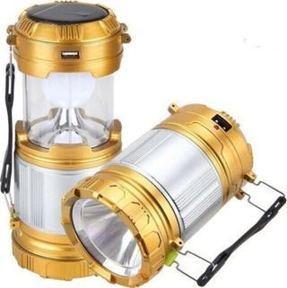 Mobgift Güneş Enerjili Usb'Li Sarj Edilebilir Kamp Feneri El Feneri Işıldak