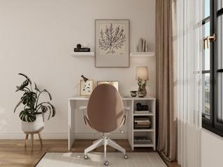 Bergama Çalışma Masası Beyaz Renk