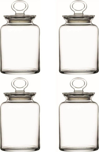 Paşabahçe kitchen cam vakum kapaklı kavanoz 4 lü set 2640cc