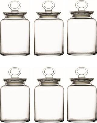 Paşabahçe kitchen cam vakum kapaklı kavanoz 6 lı set 2640cc