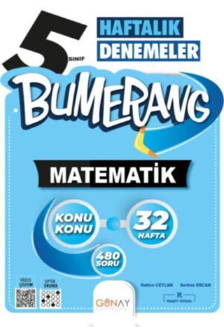 5.Sınıf Bumerang Haftalık Matematik Denemeleri - Günay Yayıncılık