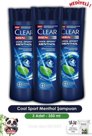 Clear Men 3'lü Cool Sport Menthol Şampuan 350 ml ve ROSIE 