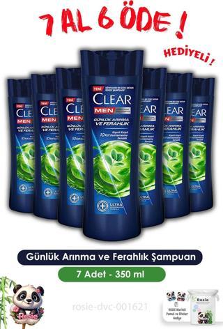 Clear Men 7 AL 6 ÖDE Günlük Arınma ve Ferahlık Şampuan 350 ml ve ROSIE