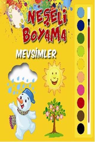 Neşeli Boyama Mevsimler - Parıltı Yayınları