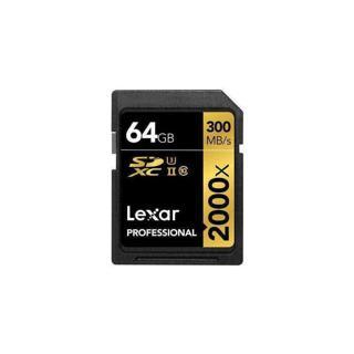 Lexar 64GB 2000X 300mb/sn UHS-II SDXC Hafıza Kartı