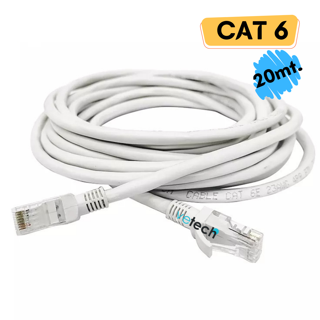 Vetech CAT6 20mt Lan Ethernet Kablosu Fabrikasyon Internet Ağ Kablo