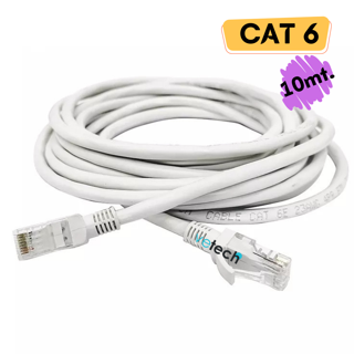 Vetech CAT6 10mt Lan Ethernet Kablosu Fabrikasyon Internet Ağ Kablo