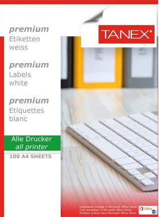TANEX LASER ETIKET TW-2160 60 MM