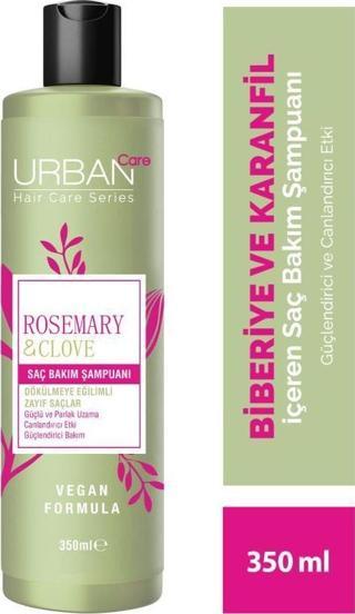 URBAN Care Rosemary & Clove Biberiye ve Karanfil Canlandırıcı ve Güçlendirici Saç Bakım Şampuanı  350 ML