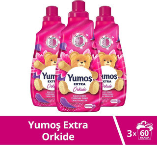 Yumoş Extra Konsantre Çamaşır Yumuşatıcısı Orkide 1440 Ml 60 Yıkama 3 Adet