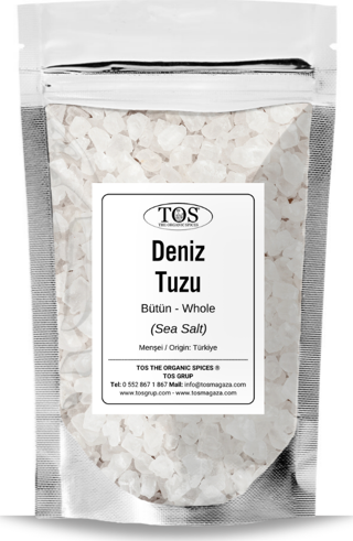 Deniz Tuzu 1 kg Bütün (1. Kalite) Sea Salt, Whole