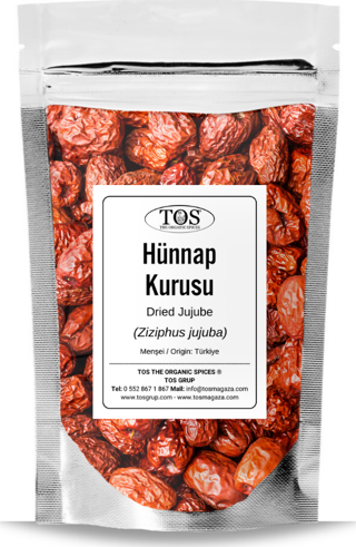 Hünnap Kurusu 500 gr (1. Kalite) Ziziphus jujuba / Dried Jujube
