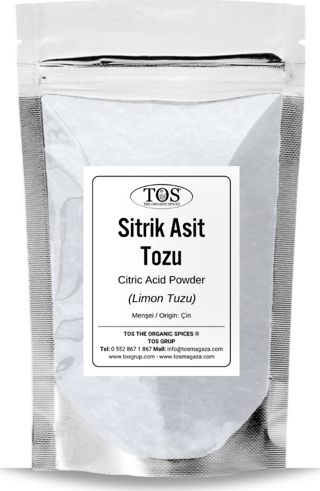 Sitrik Asit Tozu 1 kg (1. Kalite) Citric Acid Powder