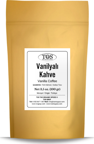 Vanilyalı Kahve 100 gr (1. Kalite) Vanilla Coffee