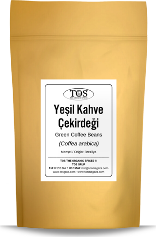 Yeşil Kahve Çekirdeği 250 gr (1. Kalite) Coffea arabica / Green Coffee Beans