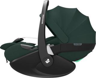 Maxi-Cosi Pebble SlideTech Tam Yatabilen 0-13 Kg Ana Kucağı ve Oto Koltuğu Twillic Green