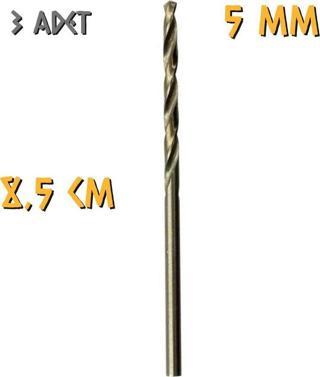 Kupa Tyson Metal Ahşap Delici HSS Matkap Ucu 5.0 mm. - 3 Adet