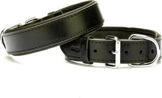 Doggie El Yapımı Konforlu Deri Köpek Tasması 3,5x45-50 cm Siyah