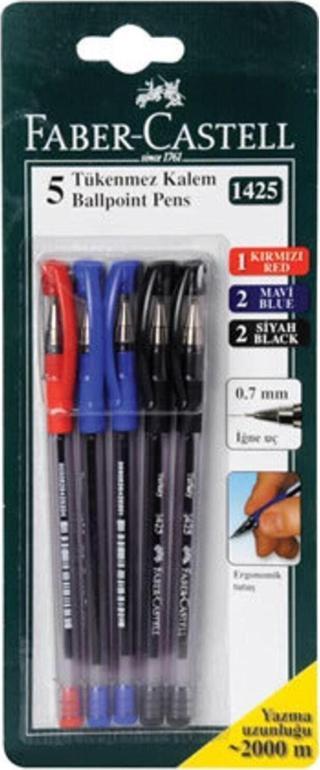 FC 1425 Renkli Tükenmez Kalem 5li Tk.k