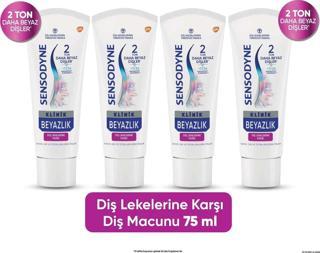 Sensodyne Diş Macunu Klinik Beyazlık Diş Lekesi 75 ml x 4 ADET