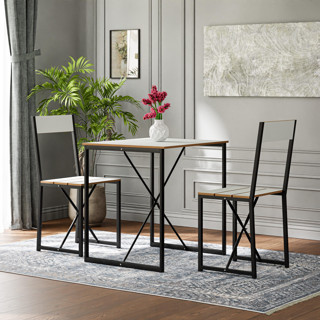 Eportatif Mutfak Masası 2 Kişilik Balkon Masa Takımı Beyaz 1490