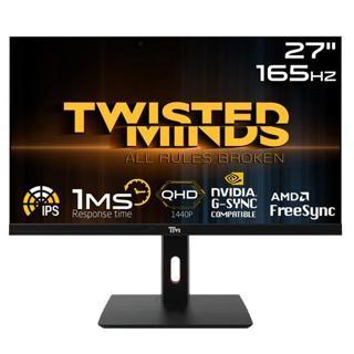 Twisted Minds 27 TM272QE QHD 165 Hz 1MS HDMI DP FREESYNC/GSYNC ÇERÇEVESİZ RGB IPS Gaming Mönitör