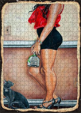 Tablomega Ahşap Mdf Puzzle Yapboz Seksi Kadın 500 Parça 50*70 Cm