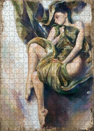 Tablomega Ahşap Mdf Puzzle Yapboz Seksy Kadın 500 Parça 50*70 Cm