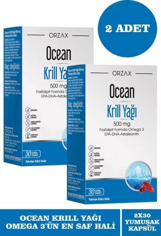 Ocean Krill Oil 500 mg 30 Kapsül 2 Adet
