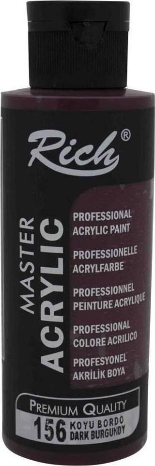 Rich Akrilik Boya 120 CC Koyu Bordo 156
