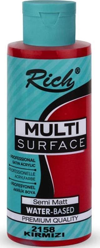 Rich Akrilik Boya Multi Surface 120 CC Kırmızı 120-2158