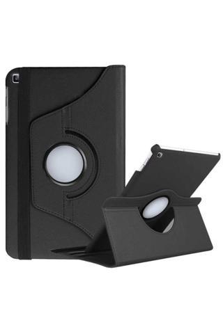 Lycia Leather Microsonic Galaxy Tab S6 Lite 10.4" P610 Kılıf 360 Rotating Stand Deri Siyah