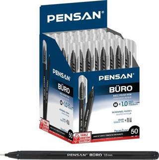 Pensan Büro 1.0mm Siyah 50li Tükenmez Kalem 2270