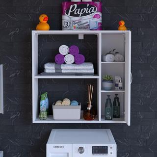Modilayn Urla 90 X 85,5 X 32,5 Cm Makine Üstü Çok Amaçlı Asma Mutfak & Banyo Dolabı