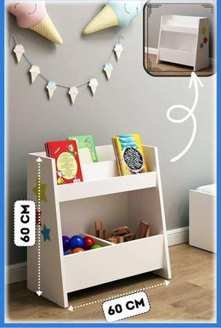 Fly Mobilya Vitya Montessori Çok Amaçlı Kitaplık