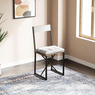 Eportatif Mutfak Sandalyesi Mİnderli Salon Balkon Atlantik Sandalye Beyaz 1498