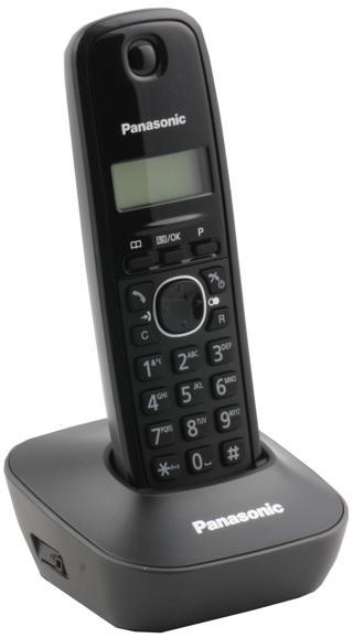 KX-TG1611 Siyah Telsiz Dect Telefon 50 Rehber