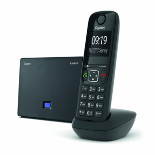 AS690 IP Siyah Telsiz Dect Telefon 2" Ekran 150 Rehber