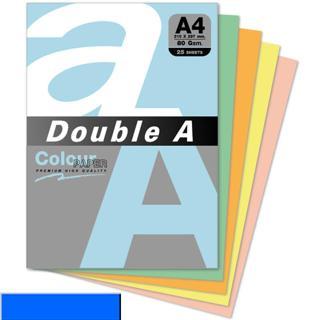 Double A Renkli Fotokopi Kağıdı 25 Lİ A4 80 GR Koyu Mavi