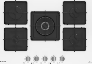 Arçelik OCD K 752 EWB Wok Gözlü Beyaz Ankastre Cam Ocak