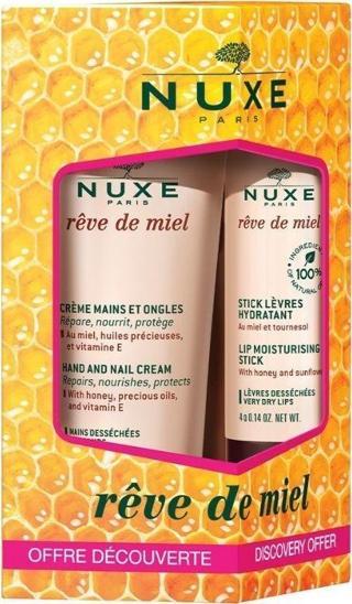 Nuxe Reve De Miel Creme Mains 30 ml + Dudak Kremi El ve Tırnak Bakım Kremi
