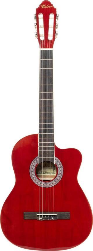 Bolero CB-1 RDS CW Kesik Kasa Klasik Gitar- Kırmızı