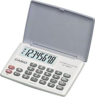 Casio LC-160LV-WE 8 Hane Beyaz Cep Tipi Hesap Makinesi