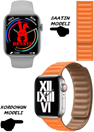 Oppo Uyumlu Nfc Özellikli Bt Konuşma Özellikli Wacht 8 Akıllı Saat Deri Krdn