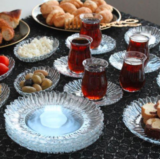 Paşabahçe aurora kahvaltı seti - 24 parça kahvatılık sunum çay seti takımı 