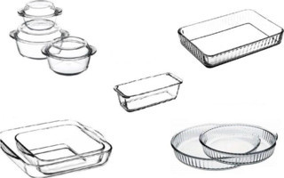 Paşabahçe borcam mutfak seti - 10 prç. borcam çeyiz seti