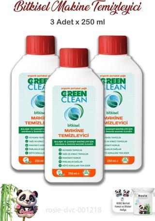 3 Adet Green Clean Bulaşık & Çamaşır Makinesi Temizleyici 250 ml ve ROSIE