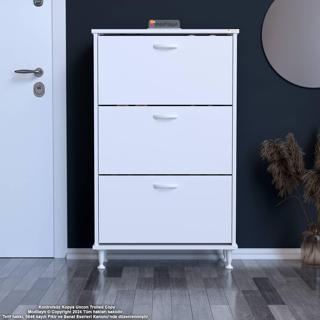 Modilayn VARBİ Antre Hol 52 x 119 x 25, 5 cm lik 3 Düşer Kapak 6 Göz Bölmeli AyakkabılıkKapak 4 Göz 